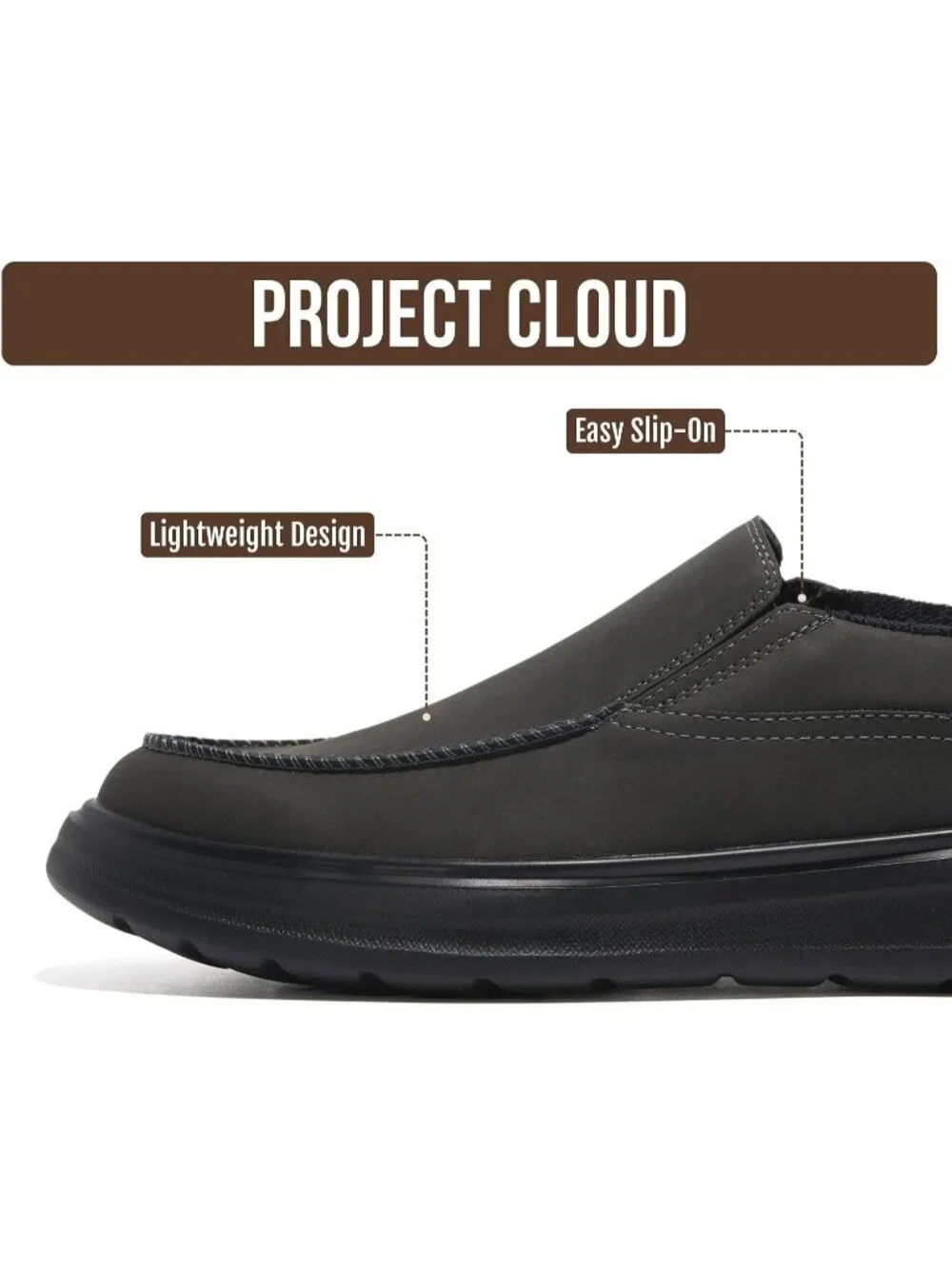 🆕Men's All Black Suede Venetian Slip On Loafers Smart Foam Cushioned Shoes